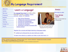 Tablet Screenshot of mylanguagerequirement.com